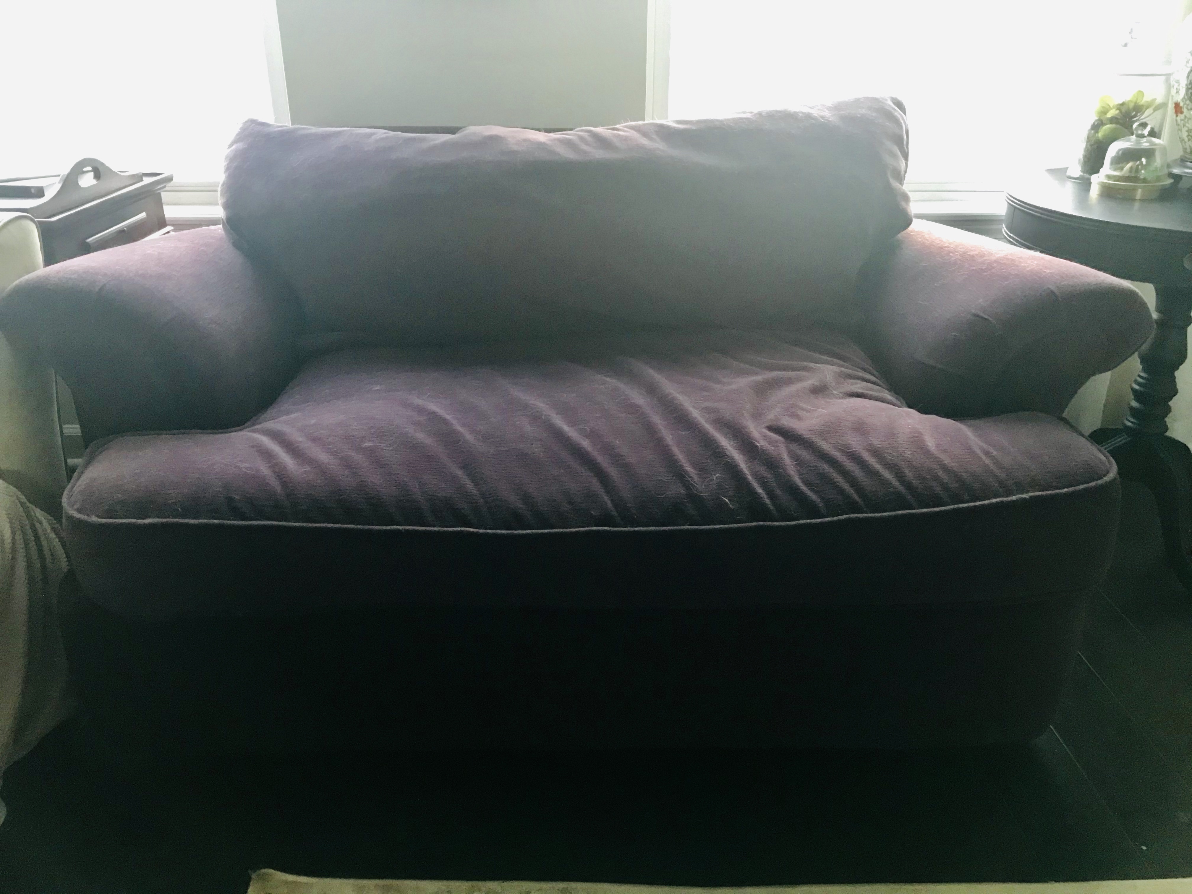 Photo of Purple velvet sofa FREE