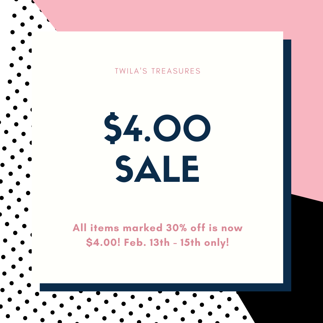 Photo of $4 Sale at Twila's Treasures!
